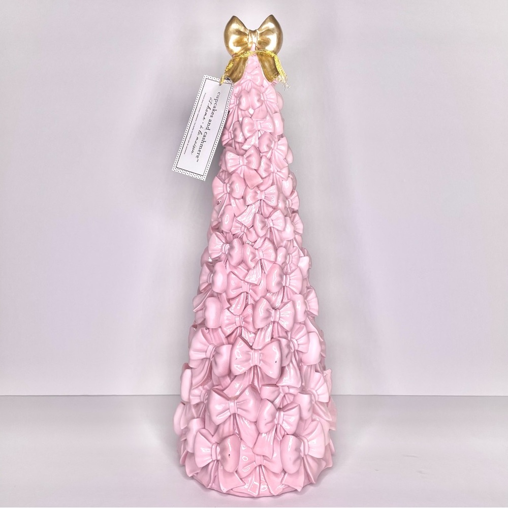 Viral Cupcakes and Cashmere Pink Bow Christmas Tree